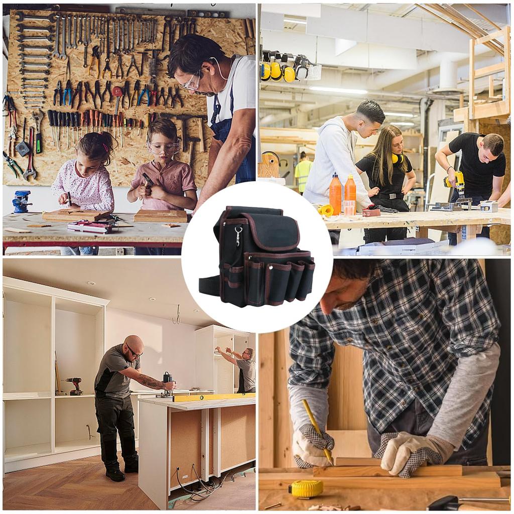 VorsiPro Tool Waist Tool Tool Storage Work Apron Detachable Waist Bag with Large Durable for and Other Work Bag, Bag, Pouch, Bag, Bag, Electrician's