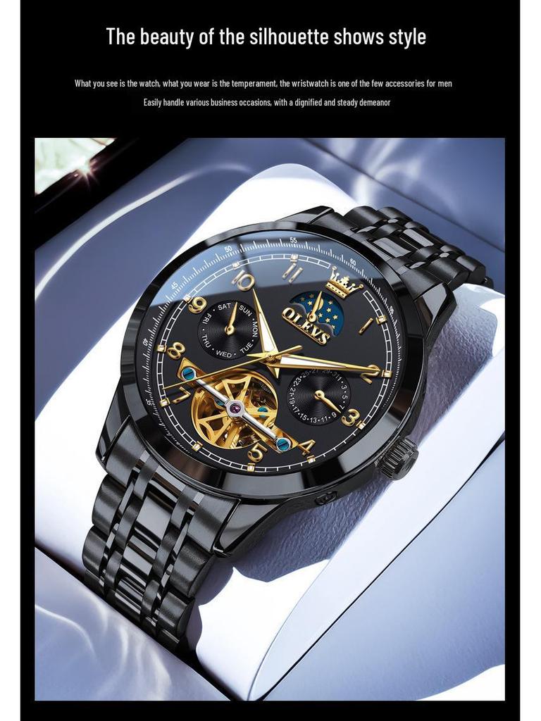 Чжан Чжилинь представляет механические часы Oliss Luminous с многофункциональным полым дизайном для мужчин