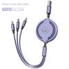 VFO1   3 In 1 Charging Data Cable USB Type-C Car Charger Head Auto Interiors For Mercedes Benz AMG A/B/C/E/S Class GLE C200L W220 W211