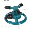 Garden Sprinklers Automatic Watering Grass Lawn 360 Degree Rotating Water Sprinkler 3 Arms Nozzles Garden Irrigation Tools