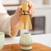 Ceramic Tea Ceremony Utensils, Green, Chasen Straightener, Straightener for Tea Whisk Storage, Drying, and Preservation, Matcha Set, Perfect for Begin