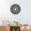 Round Medallion Wall Art – Laser Cut Metal Decorative Accent, Iron Crafts for Stylish Home Decor, Wall Decoration and Sticker