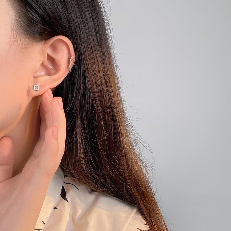 Серьги в китайском стиле квадратного бренда для женщин, национальные трендовые серьги-гвоздики для ушей, высококачественные легкие роскошные серьги