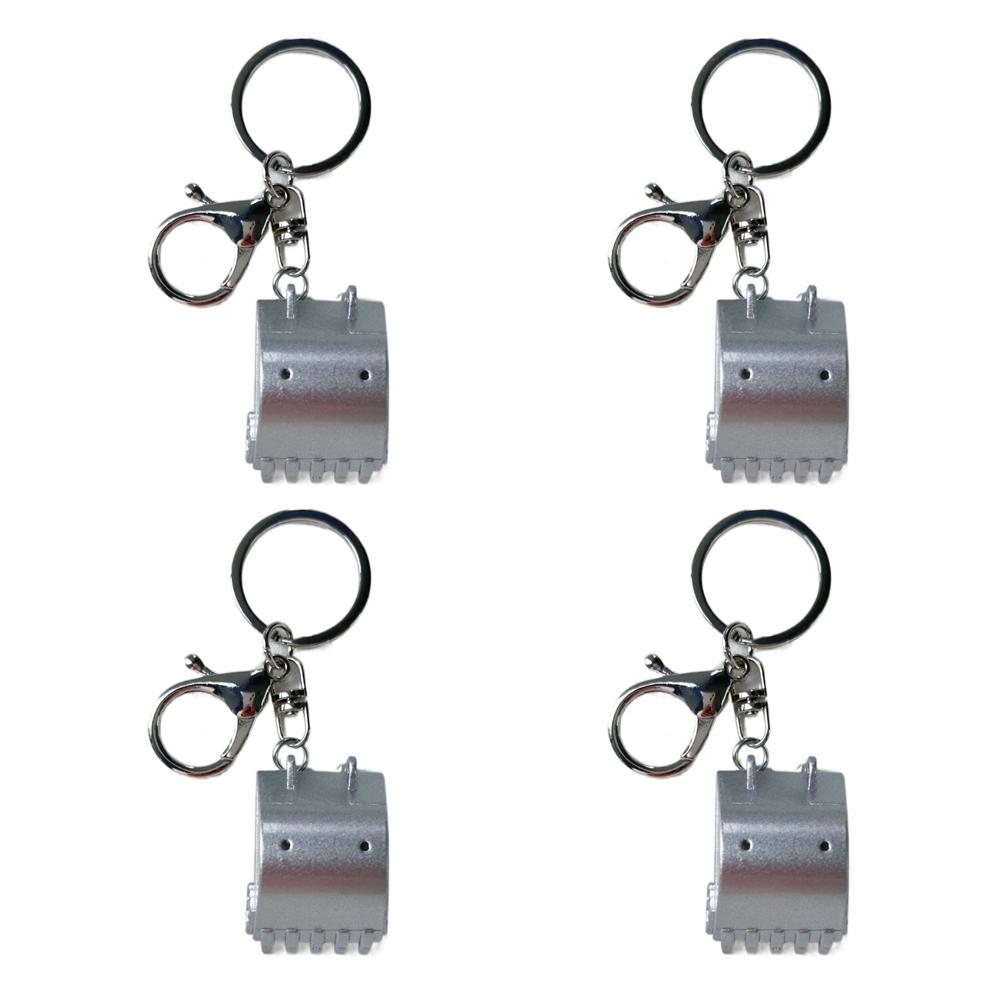 4 шт. цепи бульдозер брелок экскаватор автомобиль брелок креативный цинковый сплав брелок для женщин