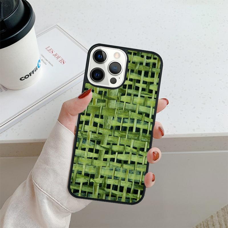 Чехол для телефона в стиле бамбуковой инкрустации для iPhone 17 Air 16 pro max 15 14 plus 12 13 Защитная крышка coque