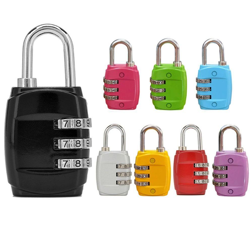 Аппаратные аксессуары Цинковый сплав 3-значный кодовый замок Замок для багажа Комбинационный навесной замок