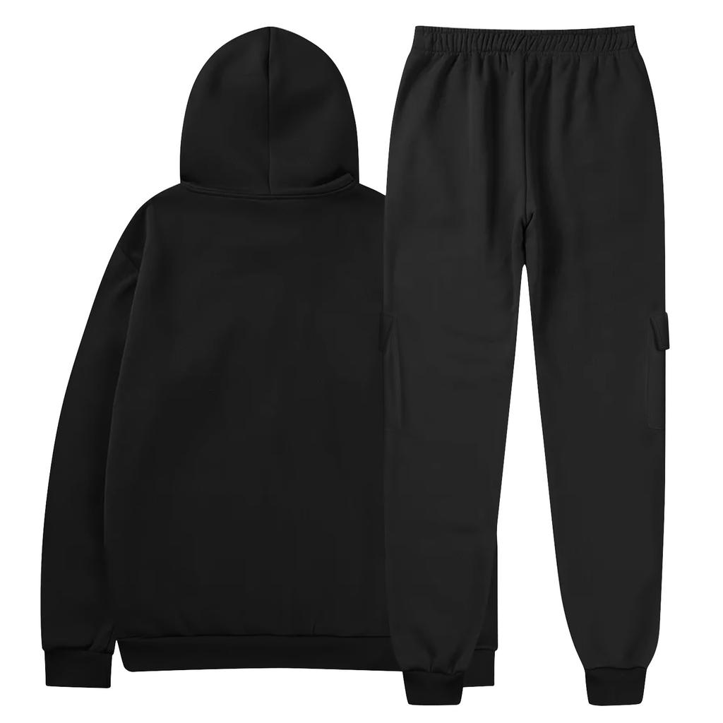 Men's Sweatshirt Suit Men's Solid Color Casual Sports Suit Sweatshirt Suit