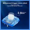 Kailh 1353 Deep Sea Mini Переключатели Island Whale Hitbox Переключатели Линейные Тактильные Бесшумные Низкопрофильные Механическая Клавиатура Игровые 1350