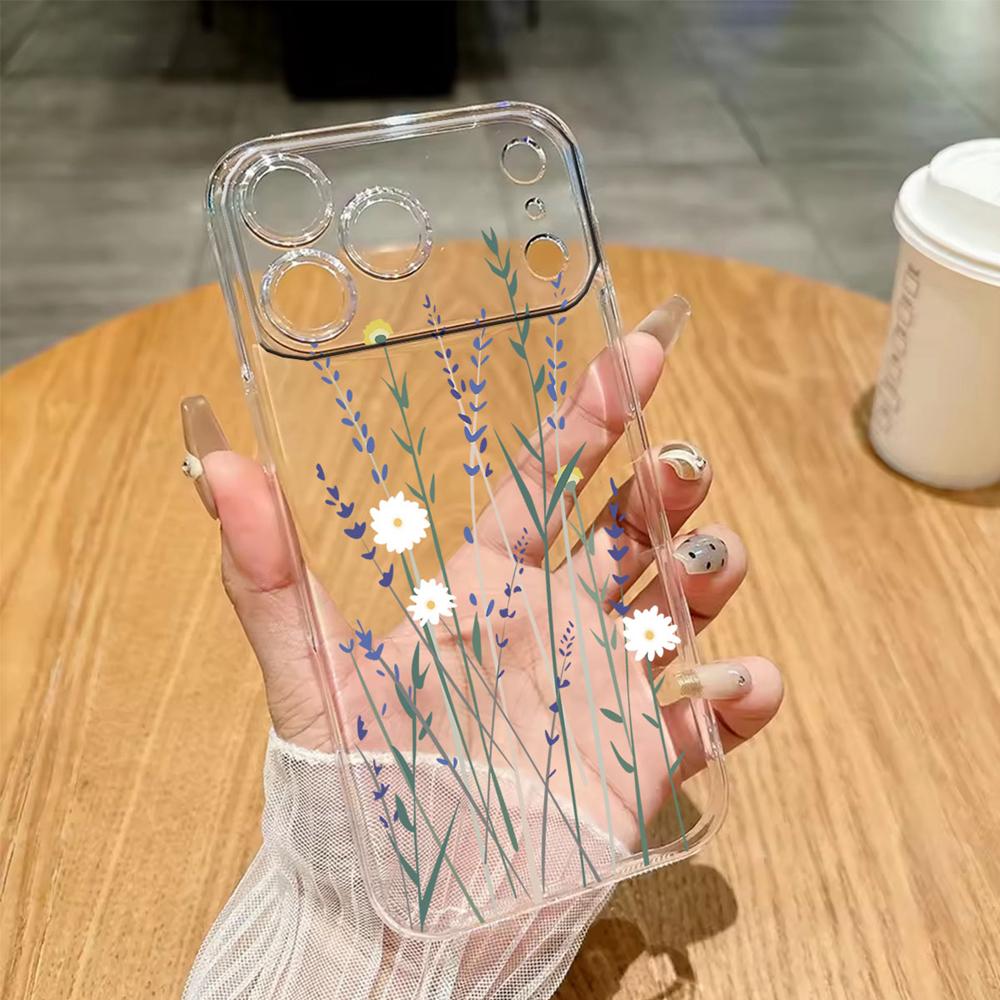 Масляная живопись с изображением розы Чехол для телефона Apple iphone 16 Pro Max 17 15 Plus 16e 17Air Защитный Прозрачный Парный Прозрачный Чехол