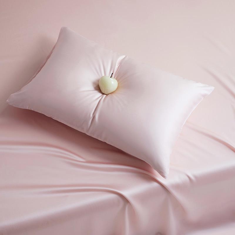 Tencel Pillowcase A Pair of Summer Cool Pillowcases Lyocell Solid Color Silk Pillow Towels