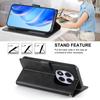 For Xiaomi Redmi Note 14 Pro 5G/Note 14 Pro+ 5G Case Stand Wallet Calf Texture PU Leather Flip Phone Cover with Wrist Strap