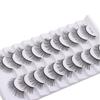 10 Pairs Natural Long False Eyelashes Fluffy Manga Lashes Fake Lashes  Eye Makeup Tool