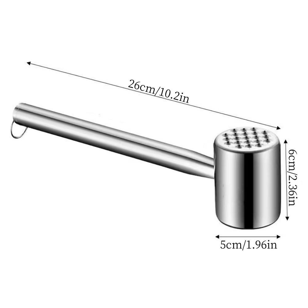Knock Loose Beef Steak Tender Double Meat Tenderizer New Stainless Steel Meat Hammer Kitchen