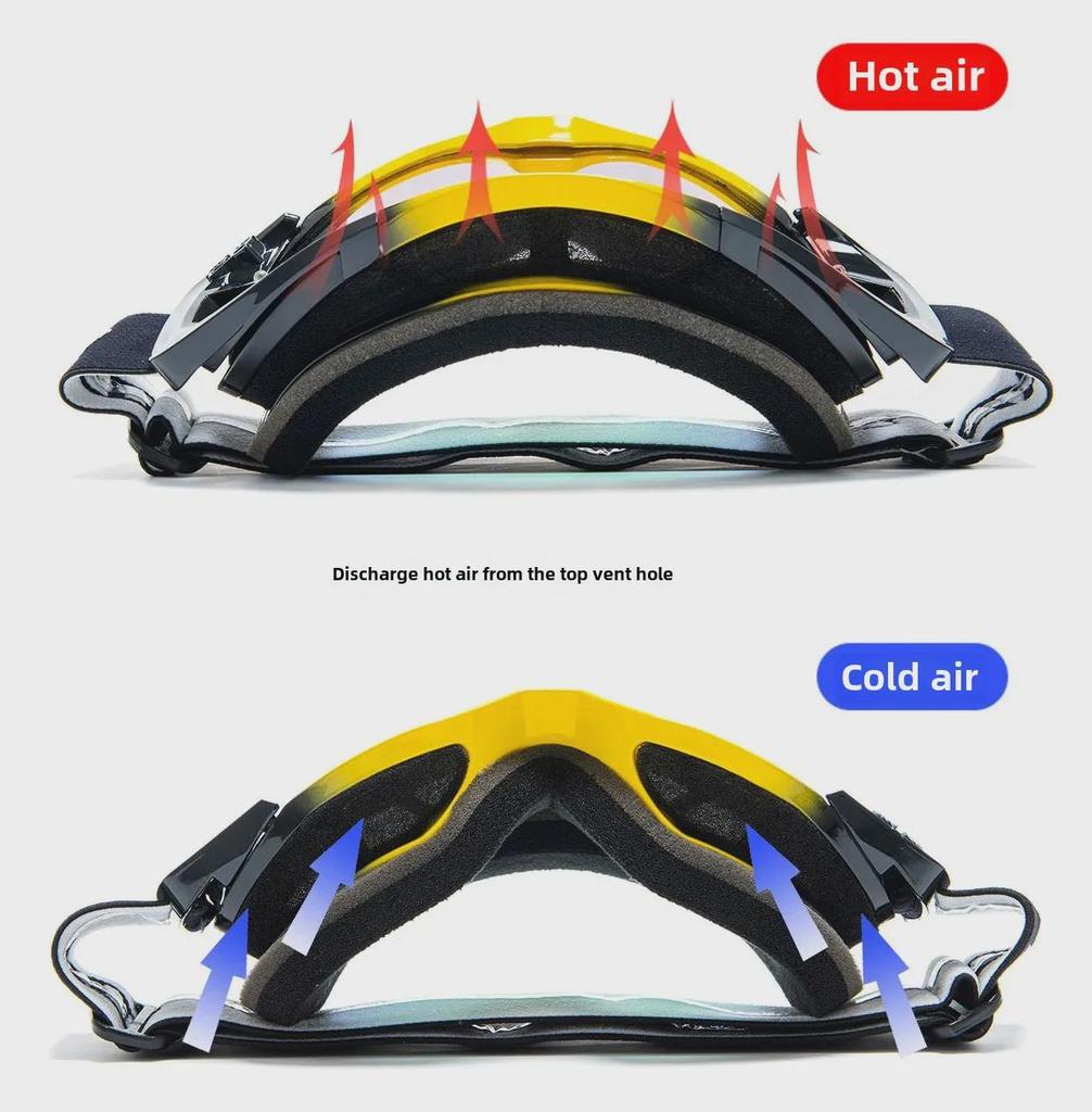 Fox Off-Road Motorcycle Riding Goggles - Wind & Sand Protection, HD Vision