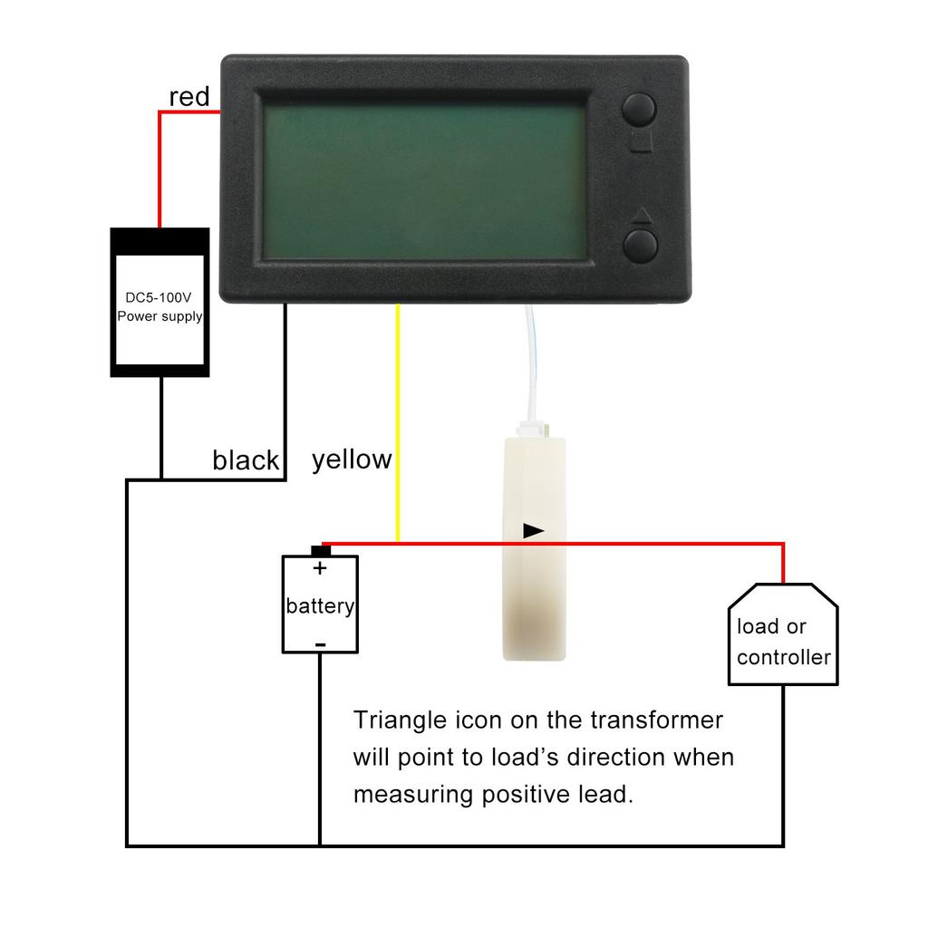 DROK DC 200A STN ЖК-дисплей Цифровая панель монитора Ач с датчиком Холла инструкция пожалуйста свяжитесь с 0-300В Мультиметр, Напряжение, Ампер,