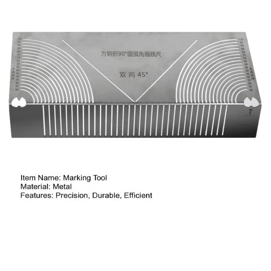 Инструмент для маркировки угловой дуги, инструмент для гибки и сварки квадратных стальных труб под углом 90 градусов, регулируемый линейный дуговой скрайбер для металлообработки