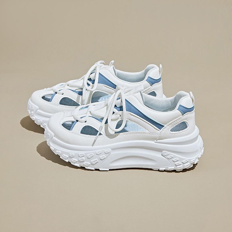 New Hollow Dad Shoes Women's Summer Student Sports Running Casual Shoes Breathable
