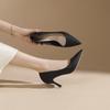 7-Sexy Solid Color Pointed Stiletto High Heels Women's Simple Two Wear Professional Work Women's Single Shoes