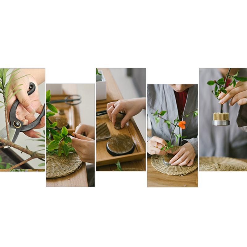 4 Sizes Flower Arrangement Insert Base Fixed Tools Frog Art Round Japanese Flower Holder