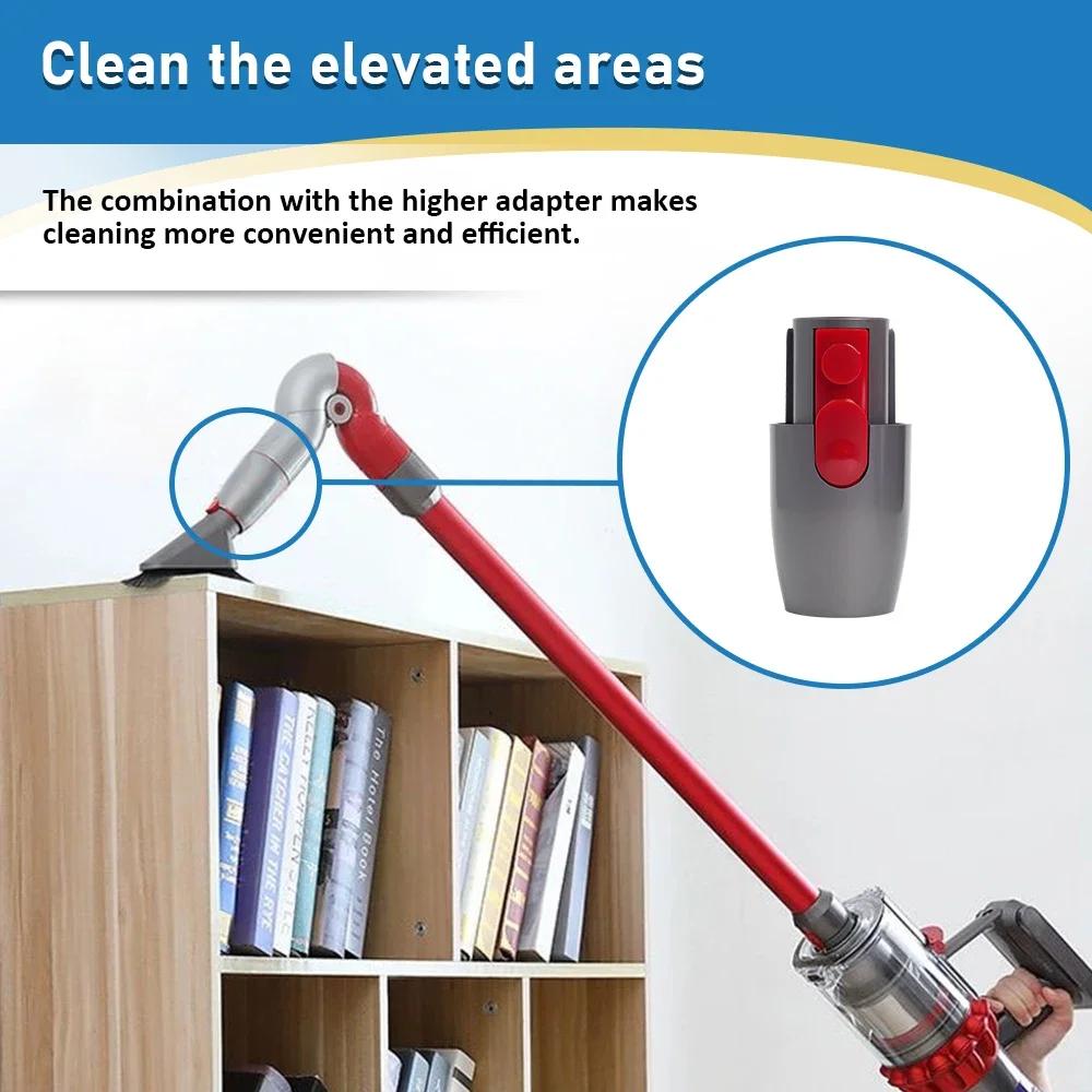 Быстросъемные Верхний Нижний Адаптер Аксессуары Для Пылесоса Dyson V7 V8 V10 V11 V15 Часть Адаптер для Труднодоступных Мест Запасные Части