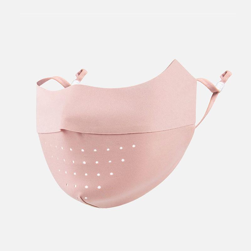 Маска для лица Ice Silk, защита от ультрафиолета, летняя регулируемая дышащая маска для мужчин и женщин, для бега на открытом воздухе, для велоспорта, спортивная маска