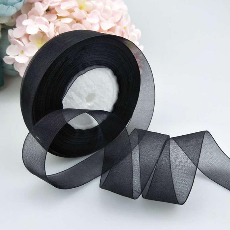 DIY 50 ярдов/рулон горячие новые оптовые партии свадебные рождественские ленты 2,5 см конфетного цвета подарочная упаковка праздничное украшение высококачественные ювелирные изделия аксессуар