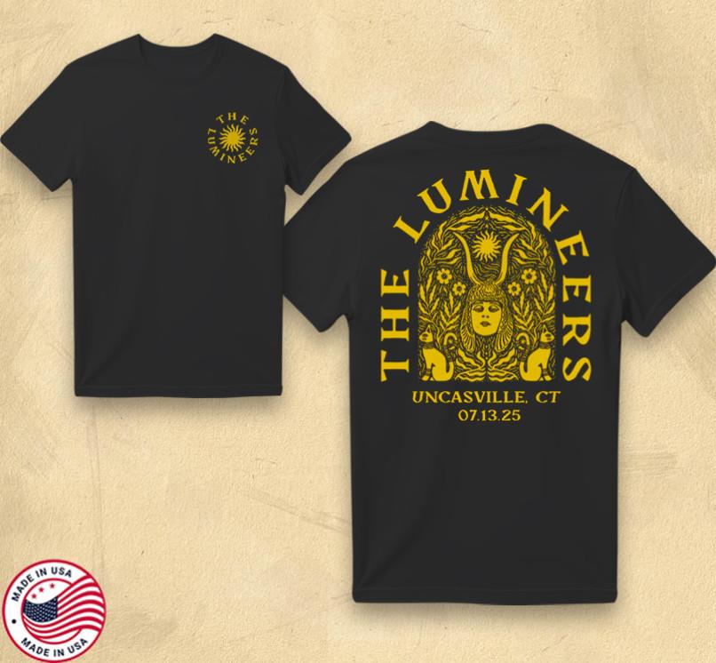 The Lumineers Live in Uncasville, CT July 13 2026 Concert T-Shirt