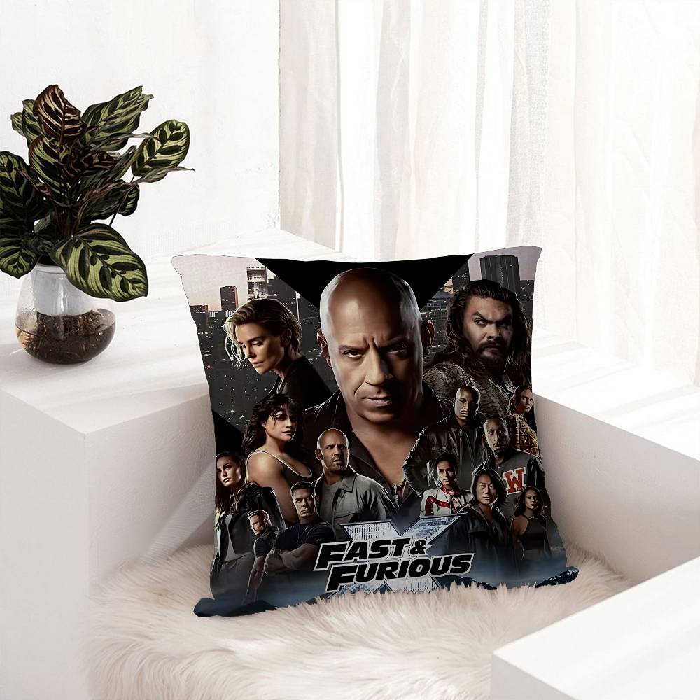 Fast And F-Furious Movie Cushion Cover Decorative Pillow Sofa Home Decor Case Pillow Cases