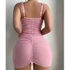Beautiful sexy underwear lace perspective temptation embroidery sexy nightdress sexy hip skirt transparent woman