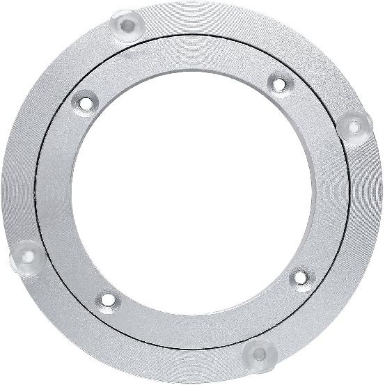 1 Pack 6 Inch Aluminium Alloy Turntable Bearing Lazy Sn Bearing Swivel Turntable for Table with Rotating Turntable Ring(6 Inch)