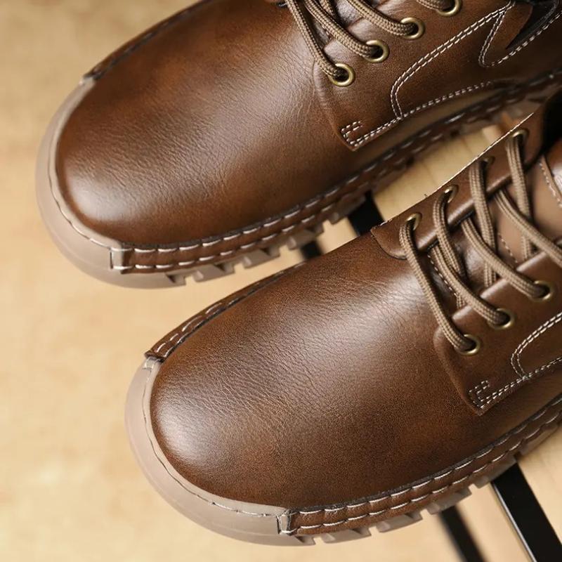 Male Sneakers Adult Non Slip Casual Desert Hiking Footwear Treking Shoes Trainers Outdoor Casual Leather Mens Shoes Retro Style