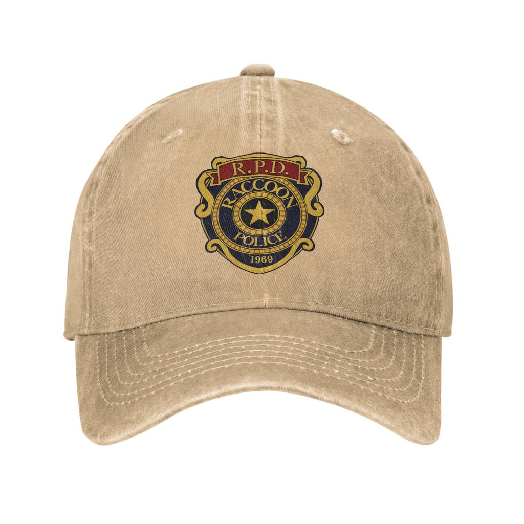 Vintage R.P.D. Raccoon Police Department Baseball Caps for Men Women Distressed Denim Washed Snapback Hat Summer Gift Hats Cap