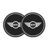 2Pcs Silicone Car Cup Mats Anti Noise Coaster Auto Accessories For MINI One Cooper JCW Countryman Clubman Cabrio Paceman Coupe uylez55
