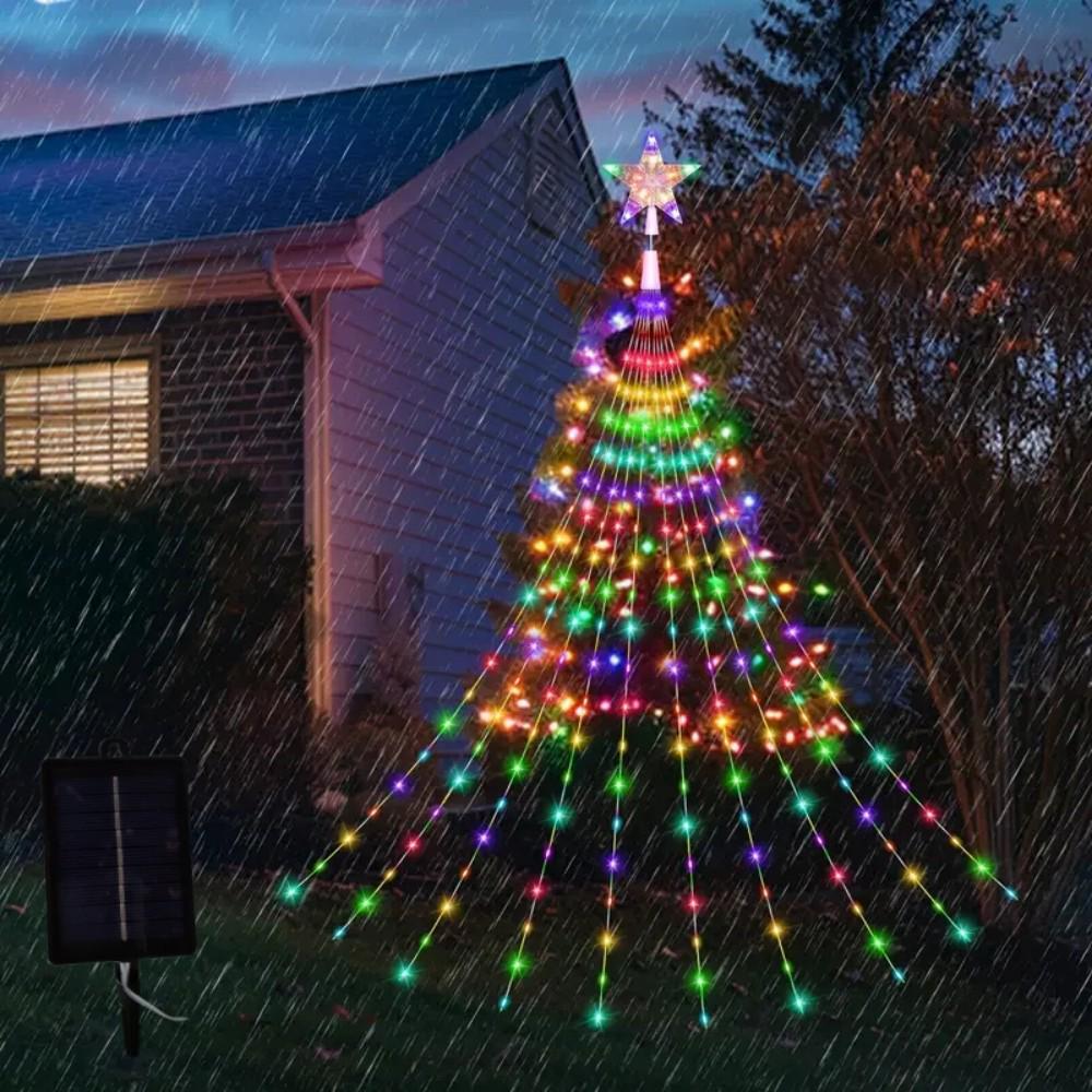 Медные USB гирлянды «Падающая звезда» для рождественского украшения на улице