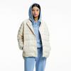 Pinblack Belted Goose Down Jumper Ivory
