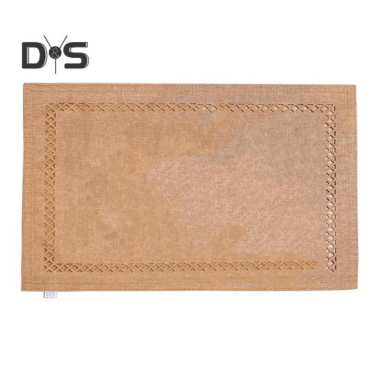 Водонепроницаемый коврик под приборы, геометрический, с выемкой, квадратной формы, утолщенный, термостойкий, нескользящий, для вечеринок, свадеб, банкетов, украшения стола, обеденного кухонного коврика