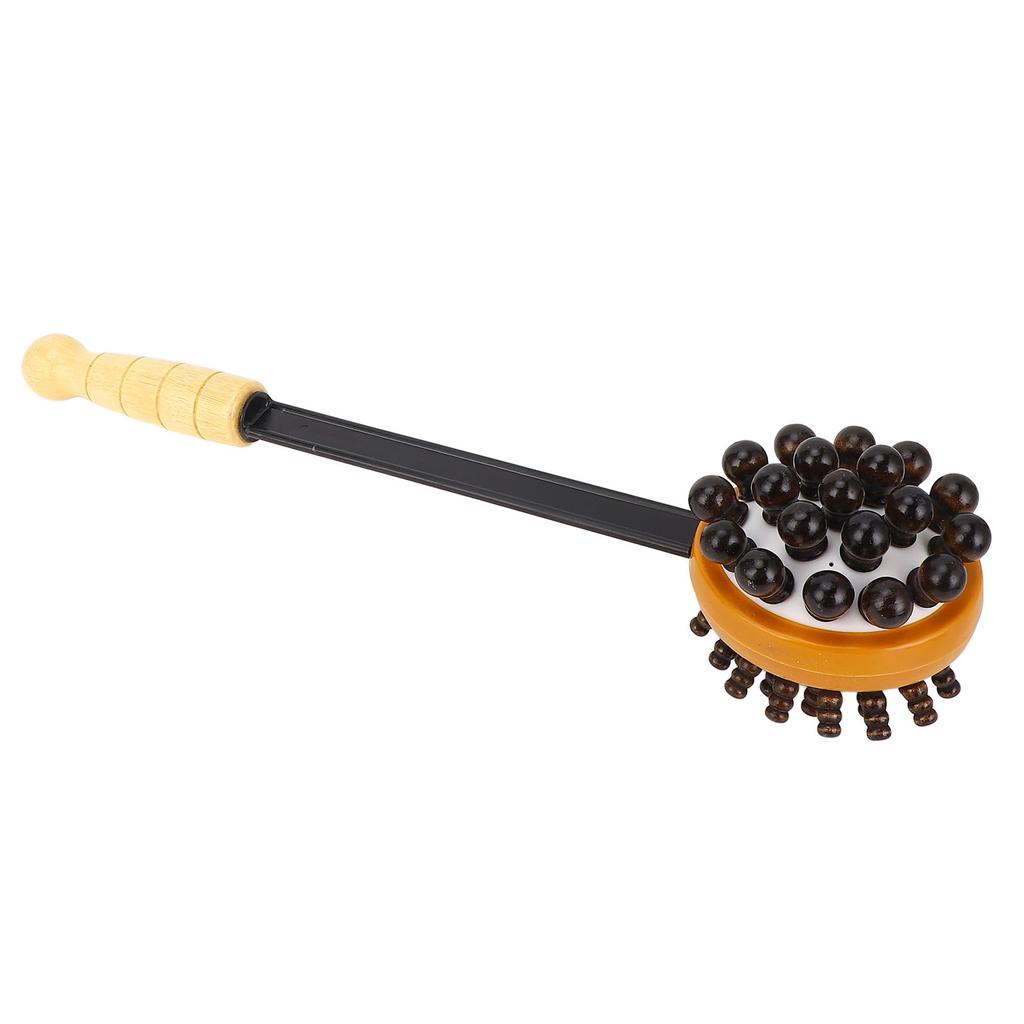 Wooden Massage Hammer Double Head Back Scratcher Handheld Back Knock Massager for Home Office
