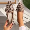Pointed Flat-Bottomed Fly-Woven Casual Shoes Women'S Large-Size Foot-Set Bow One-Pedal Work Shoes