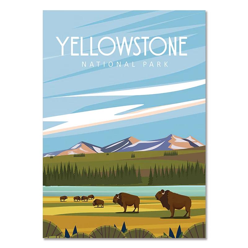 Марокко Пейзаж Постер Париж Нью-Йорк Сити Путешествия Холст Живопись Современное Настенное Искусство Модульная Печать Картины Проход Домашнее Украшение