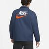 Nike Trend Capsule Collection с большим логотипом, спортивная теплая хлопковая куртка, мужская верхняя одежда, синяя DM5276-410