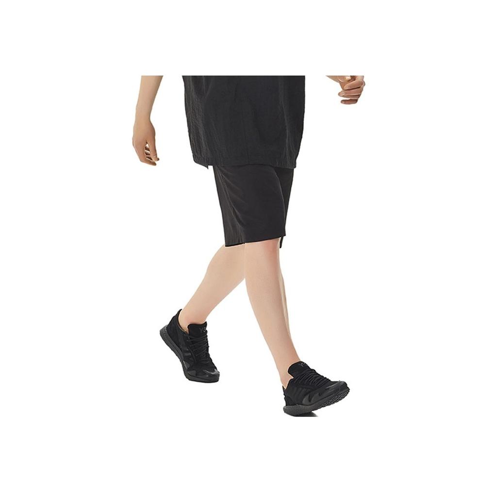 Y-3 Твердые сетчатые шорты для отдыха, мужские шорты, черные, FN5712