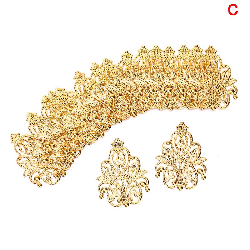 20 шт микс филигрань ремесла полые украшения «сделай сам» фурнитура ювелирные аксессуары