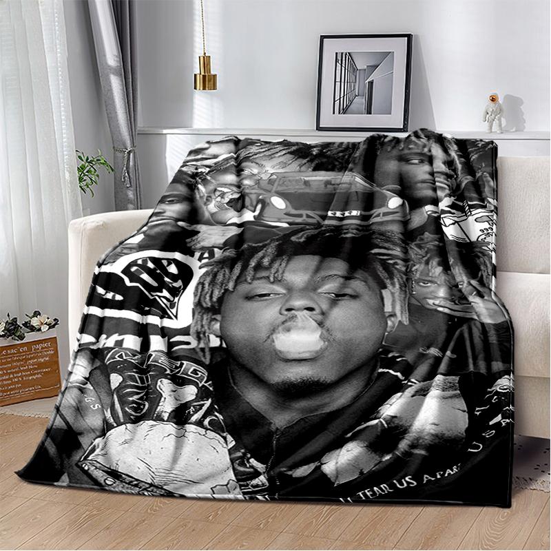2025 New Style Juice WRLD 999 Legend Rapper Album Blanket,Soft Throw Blanket for Home Bedroom Bed Sofa Travel Cover Kid Gift