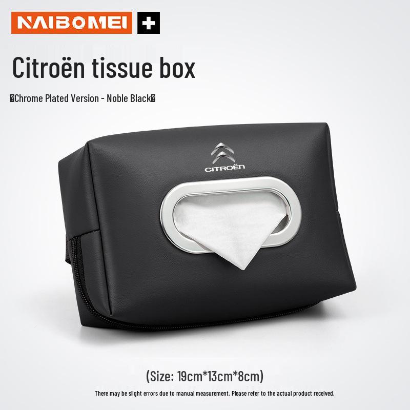 Подходит для моделей Citroen: C3, C4, Elysee, C5, C5 Aircross, C6 - Коробка для салфеток, Бардачок, Карман для салфеток на спинке сиденья.