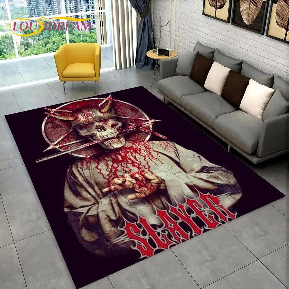 Slayer Heavy Metal Band Музыкальный коврик, коврик для дома, гостиной, спальни, дивана, коврик для двери, детский игровой нескользящий напольный коврик