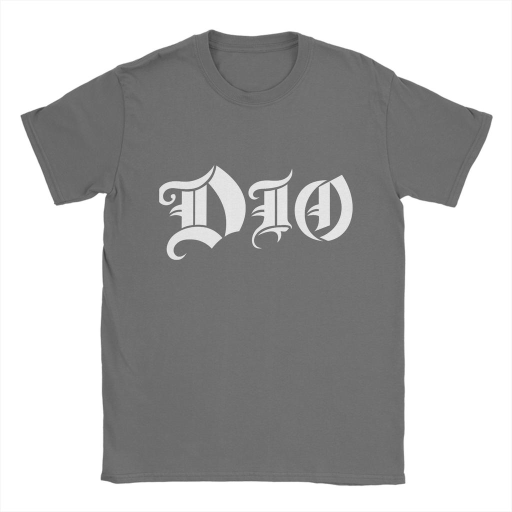 DIO Рок-группа Футболка Лето Популярные футболки Мужские 100% хлопок Круглый вырез Оверсайз Футболки Короткий рукав Уличная одежда Топы