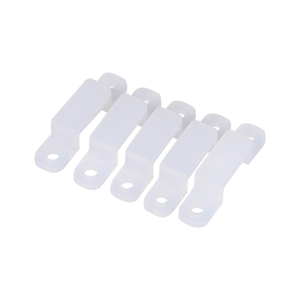 200 Pack Silicone LED Strip Clip White LED Strip Light Clip  Light Strip Installation