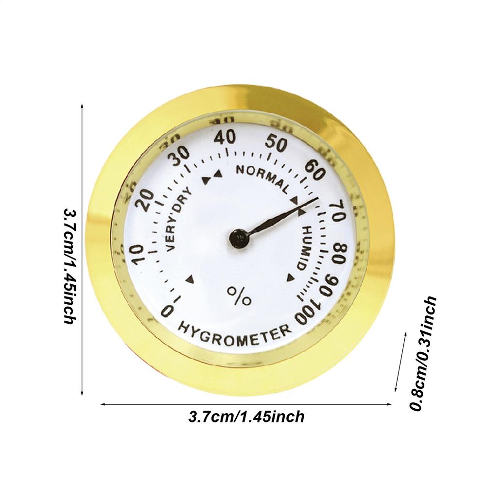 Аналоговый гигрометр Высокоточный аналоговый круглый датчик влажности Гигрометр Монитор для хьюмидора Шкаф Банки Уход и обслуживание