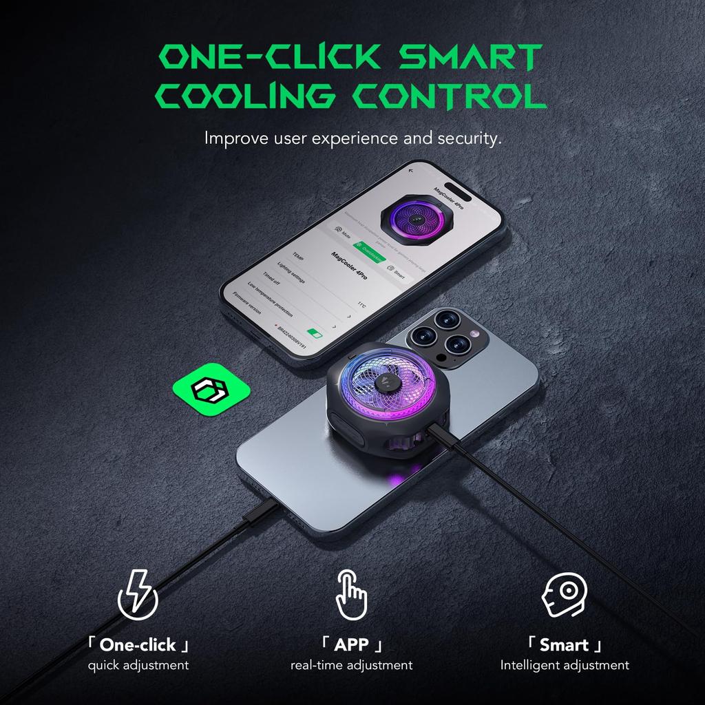 Охлаждение смартфона Black Shark MagCooler 4 Pro Магнитное охлаждение сотового телефона RGB 27 Вт сотовый телефон видео автомобильный мобильный охладитель для сотового iPad вентилятор, вентилятор, свет,