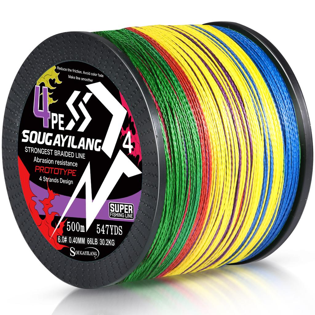 SOUGAYILANG Fishing Line 100M PE Braided Fishing Line 4 Stands Fishing Line Strong PE Braided Fishing Fishing Lines